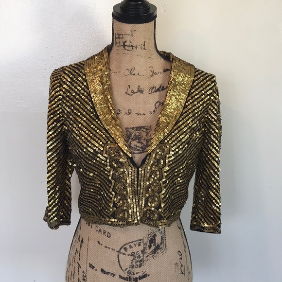 BCBGMaxAzria Jackets & Blazers - BCBGMAXAZRIA SEQUIN Size Small